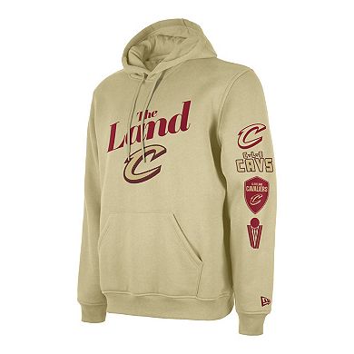 Men's New Era Tan Cleveland Cavaliers 2023/24 City Edition Big & Tall Pullover Hoodie