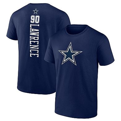 Men's Fanatics Branded DeMarcus Lawrence Navy Dallas Cowboys Playmaker T-Shirt