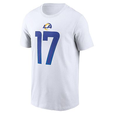 Men's Nike Puka Nacua White Los Angeles Rams Player Name & Number T-Shirt