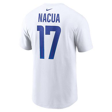 Men's Nike Puka Nacua White Los Angeles Rams Player Name & Number T-Shirt