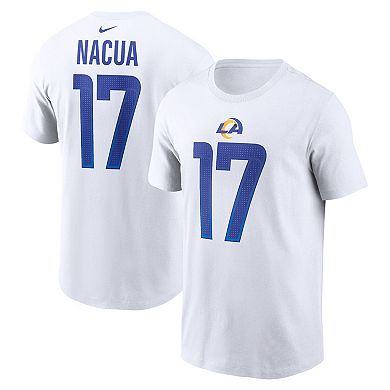 Men's Nike Puka Nacua White Los Angeles Rams Player Name & Number T-Shirt