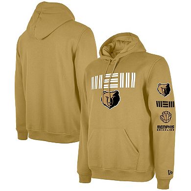 Men's New Era Tan Memphis Grizzlies Big & Tall 2023/24 City Edition Jersey Pullover Hoodie