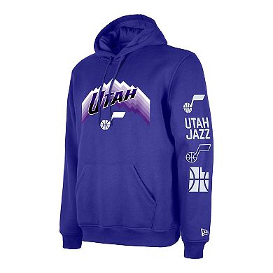 Men's New Era Purple Utah Jazz 2023/24 City Edition Big & Tall Pullover Hoodie