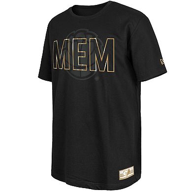 Men's New Era Black Memphis Grizzlies 2023/24 City Edition Elite Pack T-Shirt