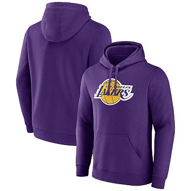 Men's Fanatics Branded  Purple Los Angeles Lakers Primary Logo Pullover Hoodie
