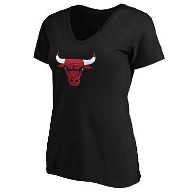 Women's Fanatics Branded Coby White Black Chicago Bulls Playmaker Name & Number V-Neck T-Shirt