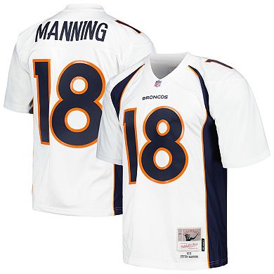 Men's Mitchell & Ness Peyton Manning White Denver Broncos Legacy Replica Jersey