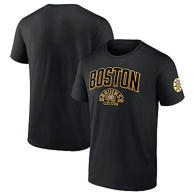 Men's Fanatics Branded  Black Boston Bruins Centennial Lock Up T-Shirt