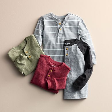 Baby & Toddler Boy Jumping Beans® Long Sleeve Raglan Henley T-Shirt