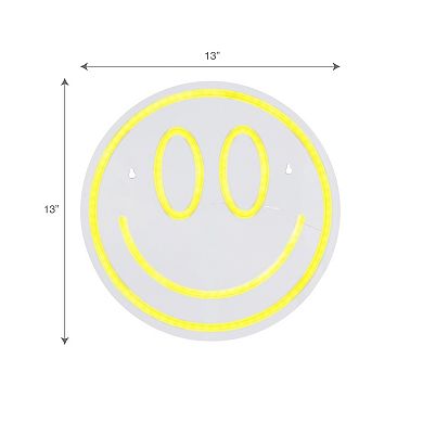 Smiley Face LED Wall Sign Decoration