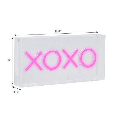 "XOXO" LED Wall Sign Decoration