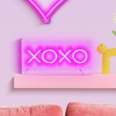 "XOXO" LED Wall Sign Decoration