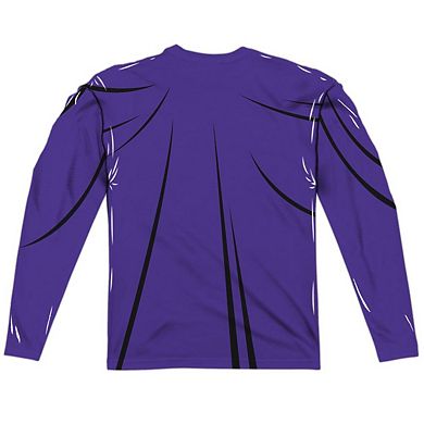 Teen Titans Go Raven Uniform Long Sleeve Adult Poly Crew T-shirt