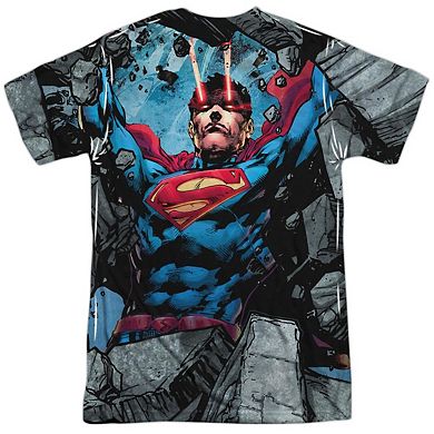Superman Rumble Short Sleeve Adult Poly Crew T-shirt