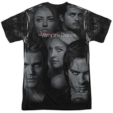 Vampire Diaries In The Woods Short Sleeve Adult Poly Crew T-shirt