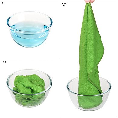 Microfiber Lint Free Highly Absorbent Reusable Kitchen Towels 12 Packs 12" X 12"