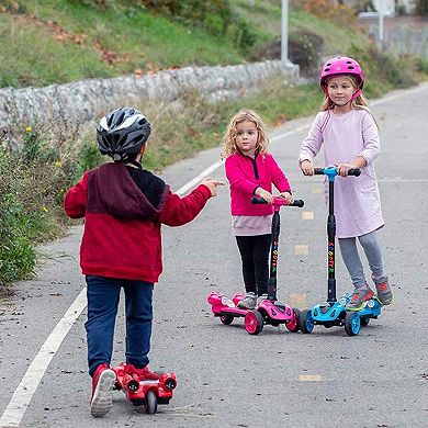 GlareWheel Kids Kick Rocket Scooter