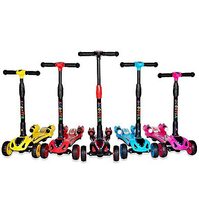 GlareWheel Kids Kick Rocket Scooter