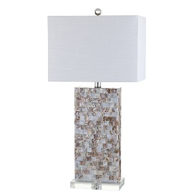 Cannon Seashell And Crystal Led Table Lamp