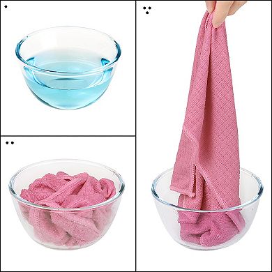 Home Microfiber Absorbent Reusable Cleaning Cloth 8 Packs 12" X 16"