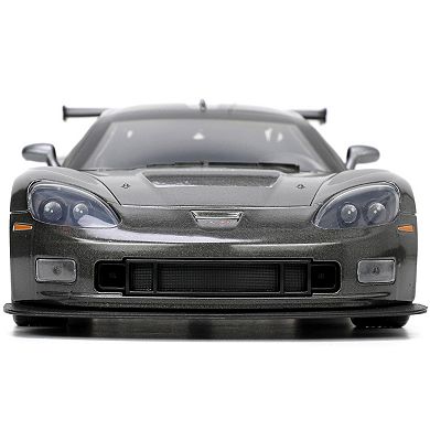 Diecast 2005 Chevrolet Corvette C6-R Dark Gray Metallic "Corvette Racing" "Bigtime Muscle"