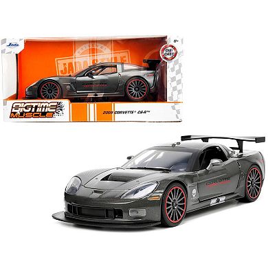 Diecast 2005 Chevrolet Corvette C6-R Dark Gray Metallic "Corvette Racing" "Bigtime Muscle"