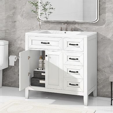 Merax Bathroom Vanity With Sink Combo,bathroom Cabinet