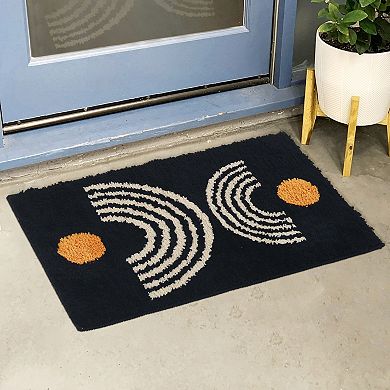 Indoor Outdoor Non-slip Absorbent Resist Dirt Entrance Soft Fluffy Carpet Doormats, 16" X 24"