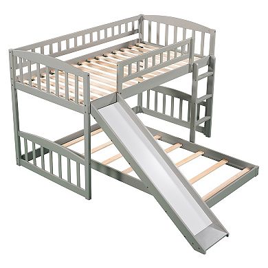 Merax Bunk Bed with Slide and Ladder