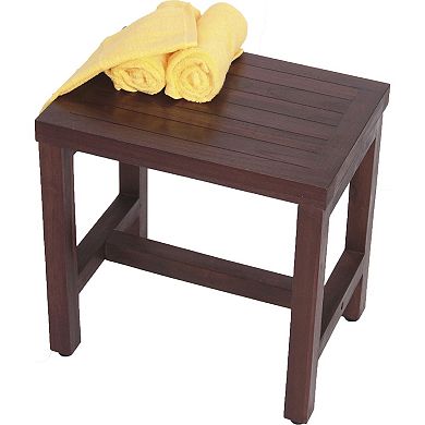 Eleganto 18" Teak Wood Shower Bench