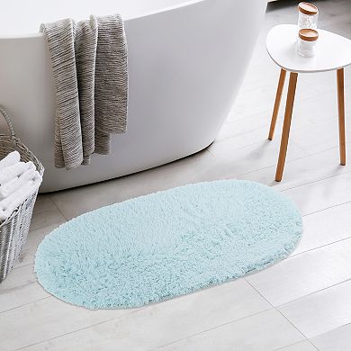 Absorbent Soft Thick Shag Bathroom Mat Rugs For Bath Room Shower Bathtub And Spa Floors, 16" X 24"