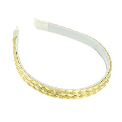 1 Pcs Headband Double Strands Synthetic Hair Plaited 0.67 Inch Wide