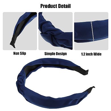 Satin Knot Headband Hairband For Women 1.2 Inch Wide