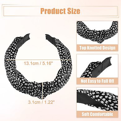 Leopard Headband Top Knot Cheetah Headband Print Headbands For Women