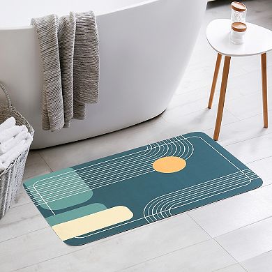 Bath Mat Rug Abstract Non-slip Absorbent Bathroom Floor Mat Shower Rug For Shower Bathtub, 20" X 32"