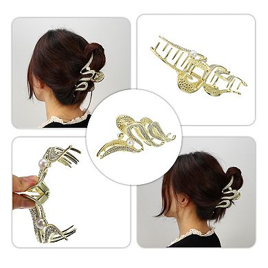 1pc Metal Hair Claws Hair Barrettes For Women 5.47"x2.32"x1.61"