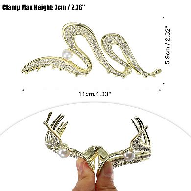 1pc Metal Hair Claws Hair Barrettes For Women 5.47"x2.32"x1.61"