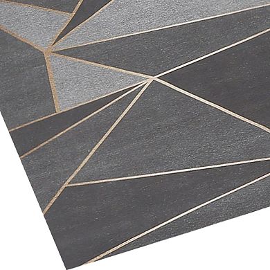 Geometric Modern Kitchen Rug, Non-slip Kitchen Runner Rug, 16" X 47"