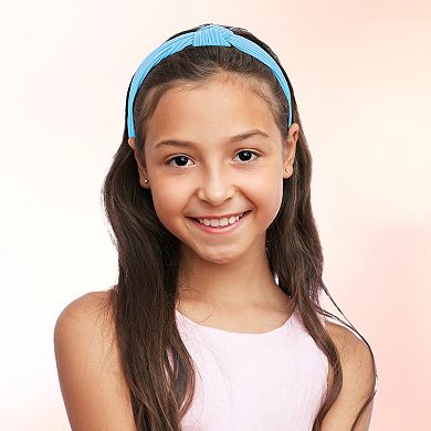 5 Pcs Wide Knotted Headband Wide Headbands For Women Girl Blue Purple 1.18"