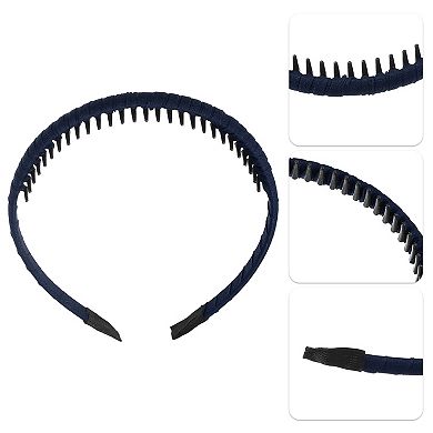 4Pcs Women Teeth Comb Headbands Hair Hoop Wine Red Black Blue Navy Blue