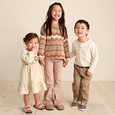 Kids 4-12 Little Co. by Lauren Conrad Long Sleeve Crochet Sweater