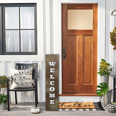 "Welcome" Porch Leaner Sign