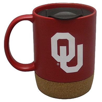 The Memory Company Oklahoma Sooners Cork Bottom Mug with Lid