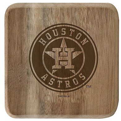 The Memory Company Houston Astros 6-Pack Acacia Wood Coaster Set