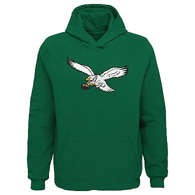 Youth Kelly Green Philadelphia Eagles Retro Pullover Hoodie