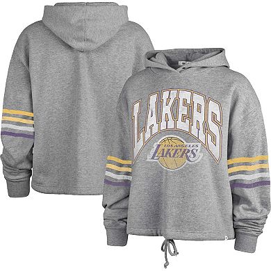 Women's '47  Gray Los Angeles Lakers Upland Bennett Pullover Hoodie