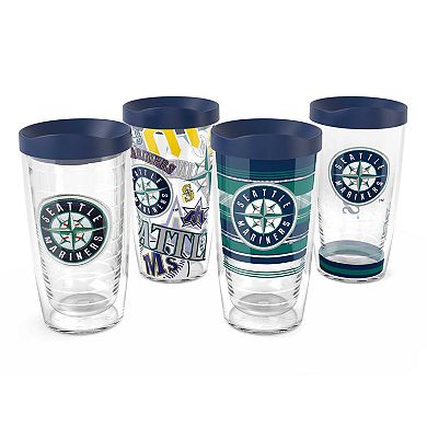 Tervis Seattle Mariners Four-Pack 16oz. Classic Tumbler Set