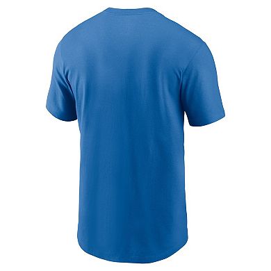 Men's Nike Aidan Hutchinson Blue Detroit Lions Player Graphic T-Shirt