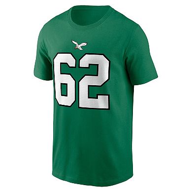 Men's Nike Jason Kelce Kelly Green Philadelphia Eagles Player Name & Number T-Shirt