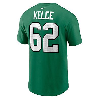 Men's Nike Jason Kelce Kelly Green Philadelphia Eagles Player Name & Number T-Shirt